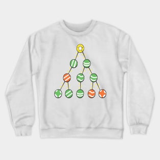 Programmer Christmas Tree - Funny Programming Jokes - Light Color Crewneck Sweatshirt